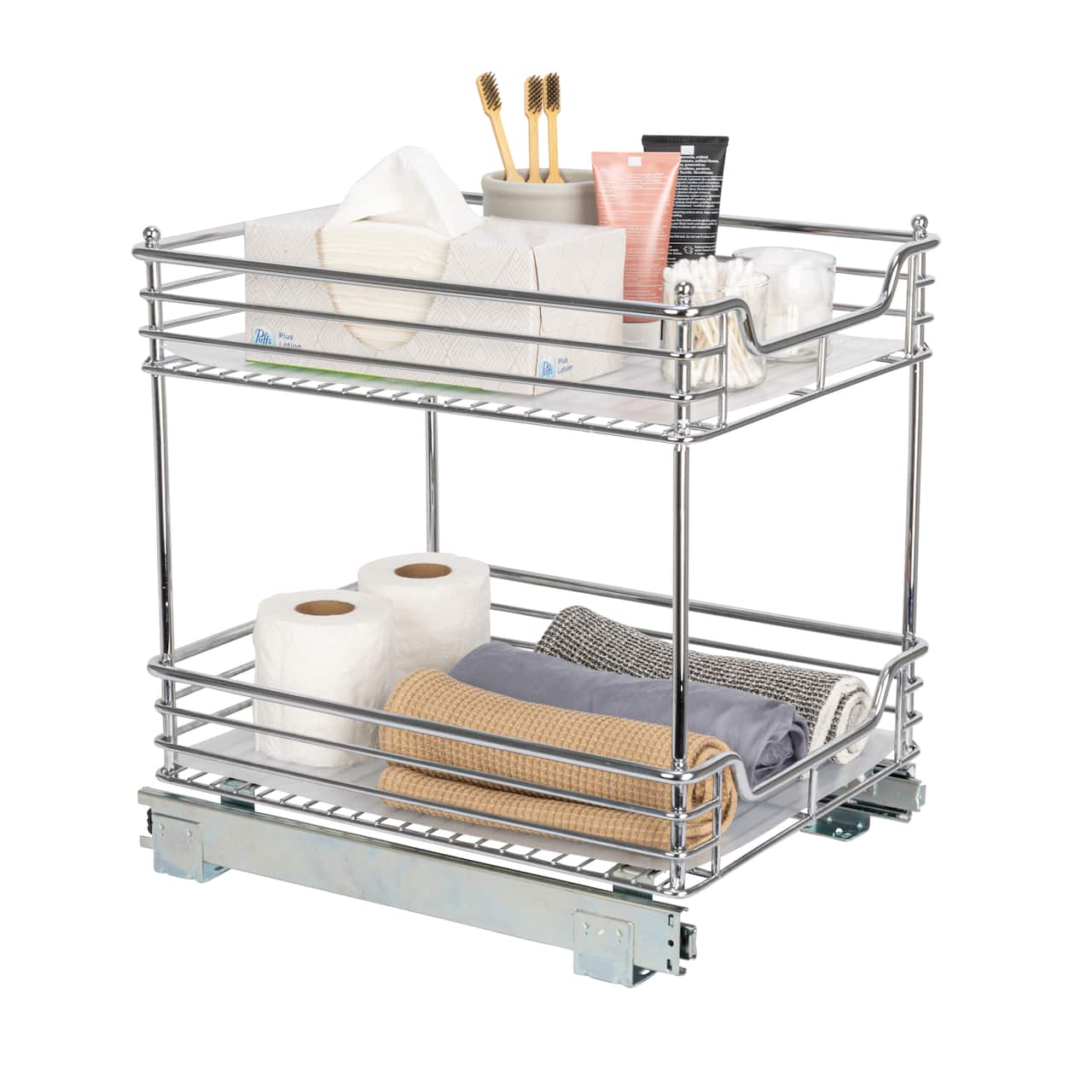 Household Essentials Glidez 2-Tier Cabinet Organizer